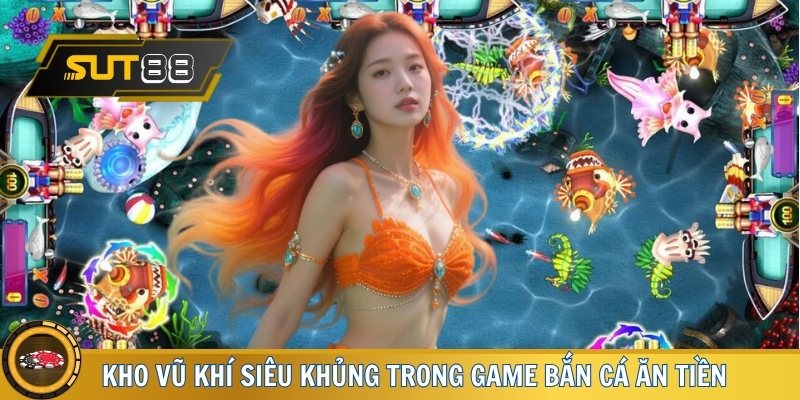 Kho vũ khí siêu khủng trong game bắn cá ăn tiền