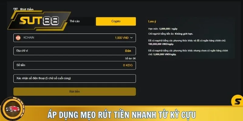 Kinh nghiệm rút tiền thành công 100% từ dân chuyên